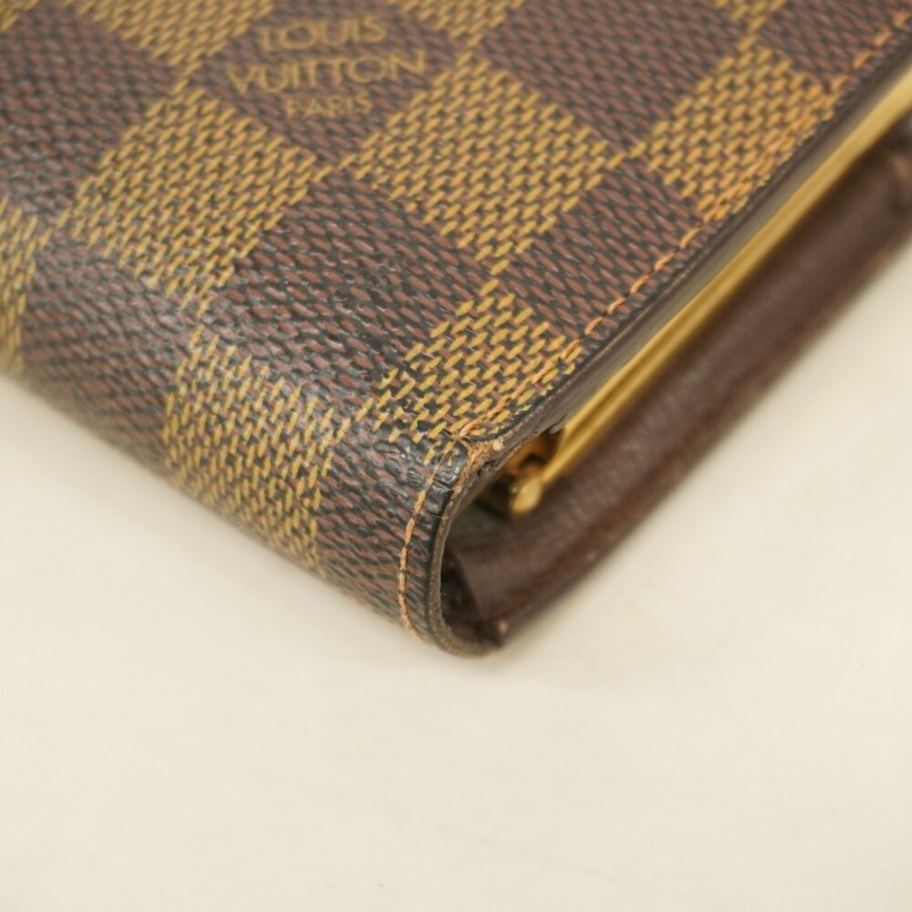 Louis Vuitton Damier Portefeuille Viennois Wallet N61674 Ebene Women's - Picture 5 of 13